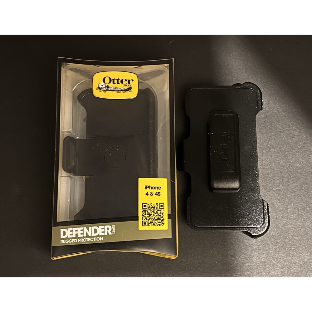 OTTERBOX DEFENDER PHONE CASE FOR IPHONE 4 & IPHONE 4S BLACK 77-18581P1
